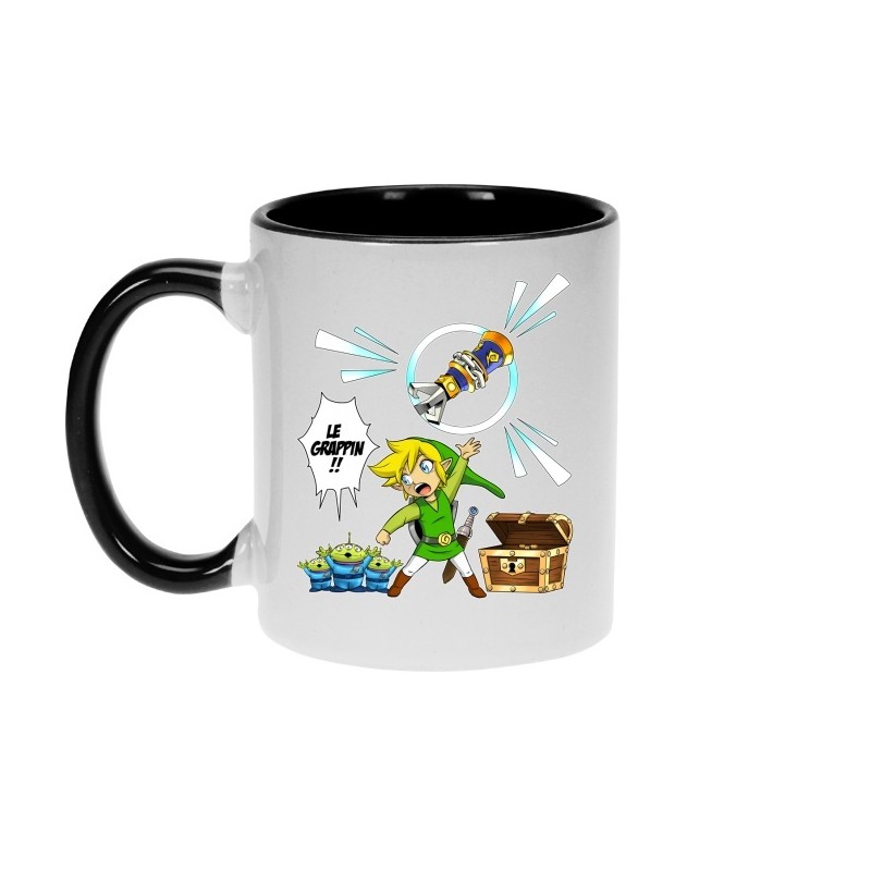 Mug - okiWoki - Le Grappin!!! - Zelda / Toy Story - Fond Noir