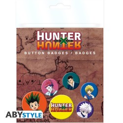 Pack de 6 badges - Personnages - Hunter X Hunter