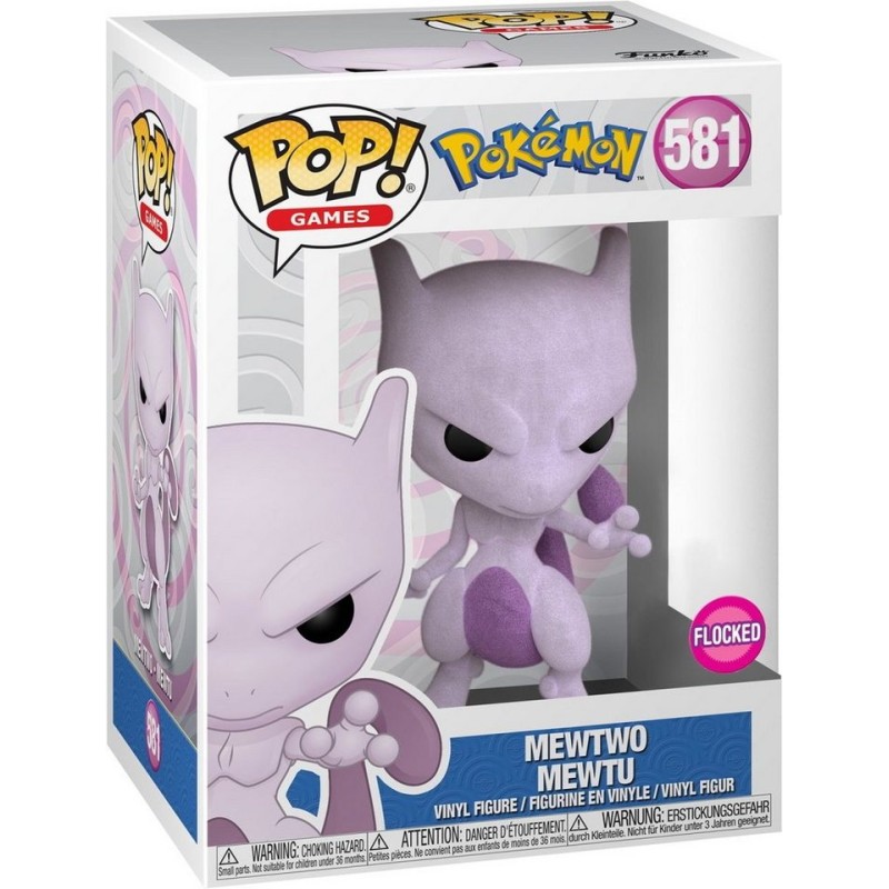 Mewtwo Flocked - Pokemon (581) - POP Games