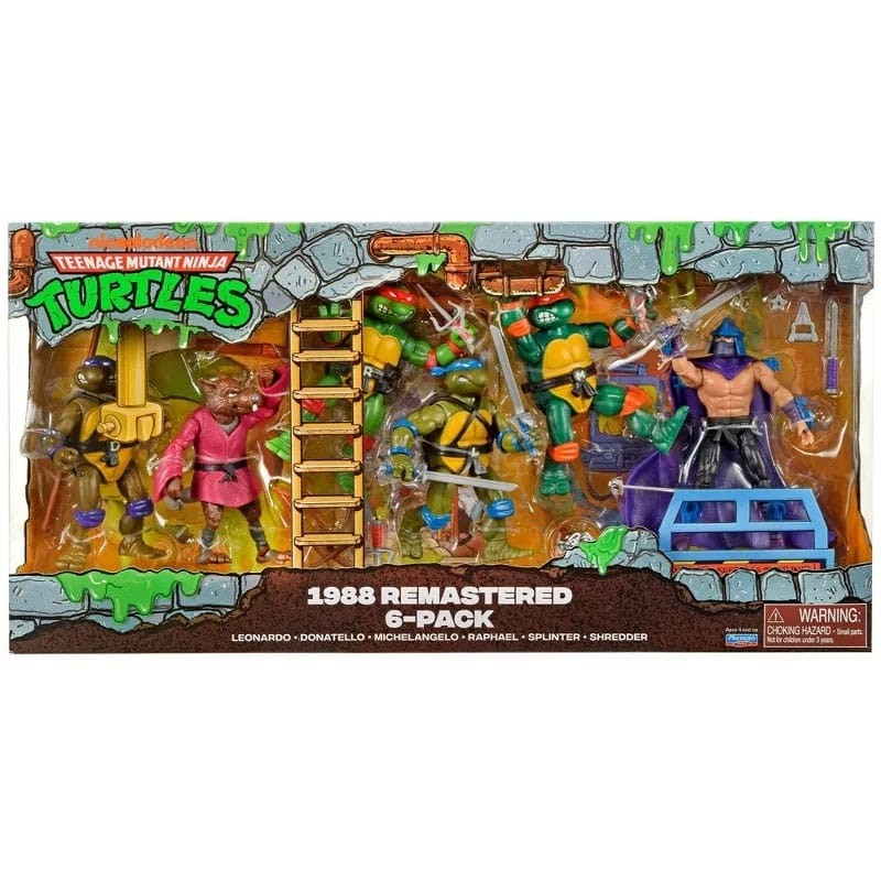 Pack 6 Figurines - 1988 Remastered - Les Tortues Ninja