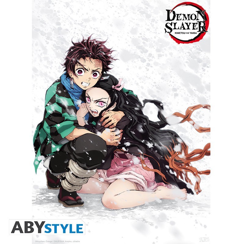 Poster - Tanjiro & Nezuko dans la neige - Demon Slayer