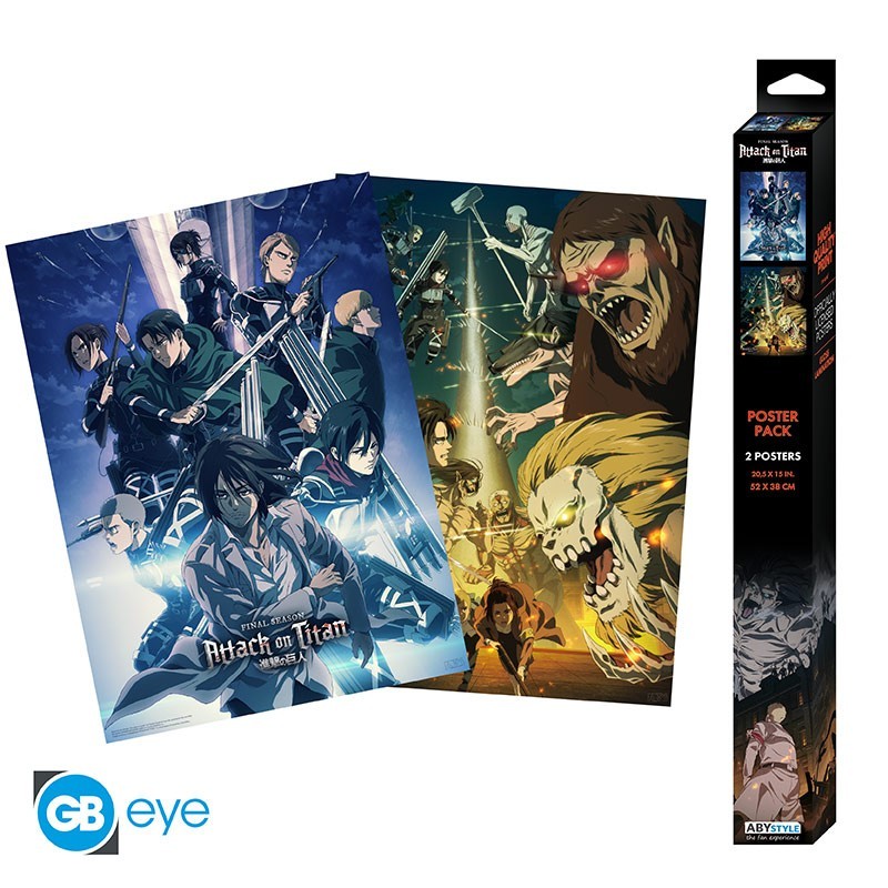 Set 2 Chibi Poster - Set 2 - Attack on Titans