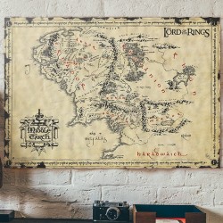 Poster Parchemin - La Terre du Milieu - Le Seigneur des Anneaux