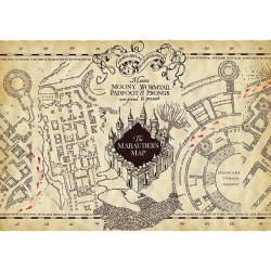 Poster Parchemin - Carte du Maraudeur - Harry Potter