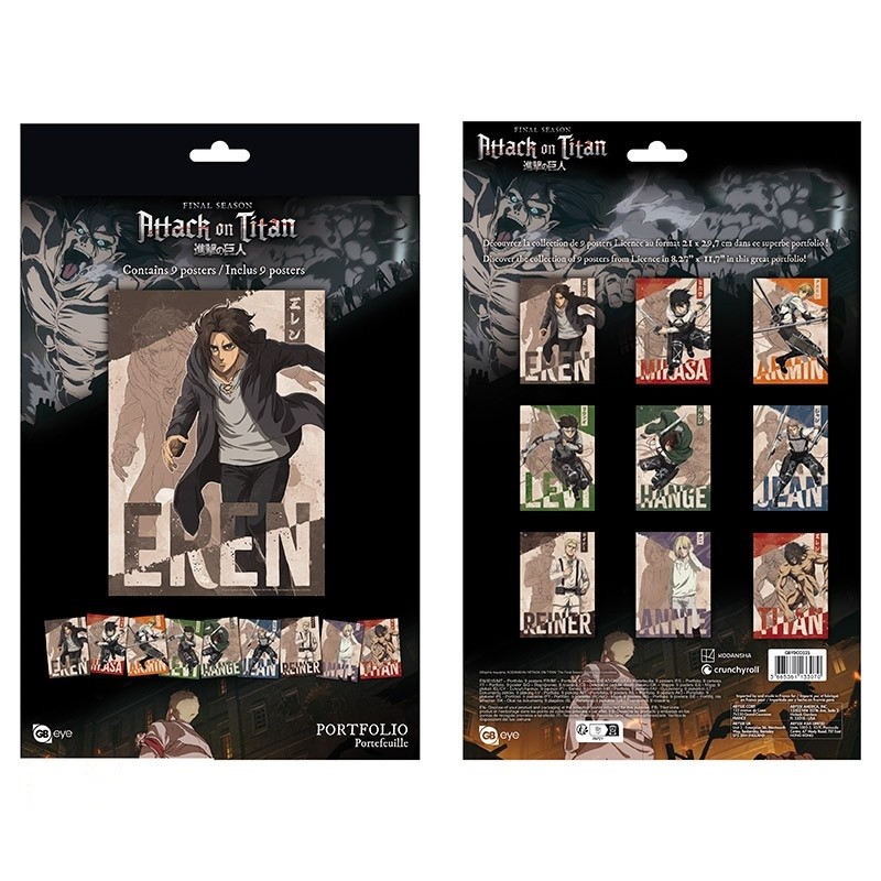 Portfolio posters - Personnages S4 - L'Attaque des Titans