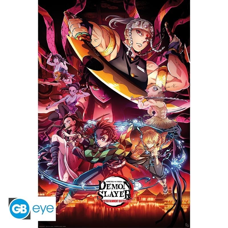 Poster - Quartier des plaisirs - Demon Slayer - Roulé & filmé