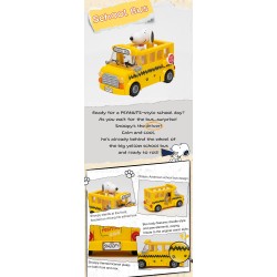 Set de Construction - School Bus - Snoopy