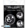 Pack de 3 Badges - Mix - Death Note