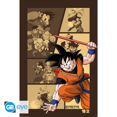 Poster - Goku Retro - Dragon Ball - Roulé & filmé