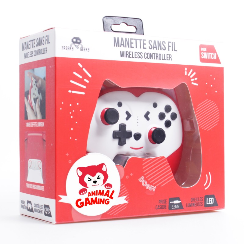 Manette sans fil Doggy - Switch - Doggy Rouge