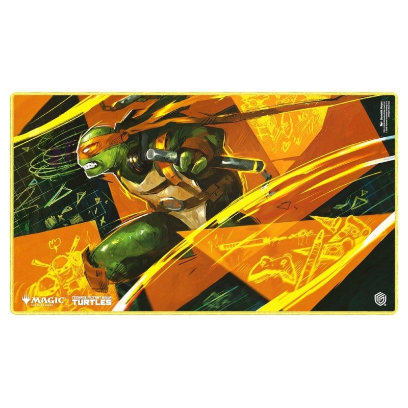 Tapis de Jeu - Michelangelo's Technique - Magic : The Gathering : Teenage Mutant Ninja Turtles