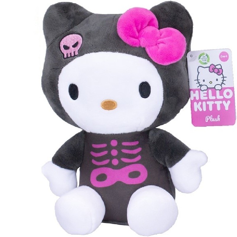 Peluche - Kitty Squelette - Sanrio : Halloween