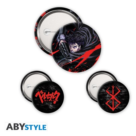 Pack de 3 Badges - Guts - Berserk