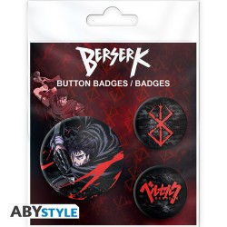 Pack de 3 Badges - Guts - Berserk