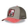 Casquette Trucker Premium - Kakashi Sharingan (Rouge/Gris) - Naruto Shippuden - U Unisexe 