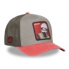 Casquette Trucker Premium - Kakashi Sharingan (Rouge/Gris) - Naruto Shippuden - U Unisexe 