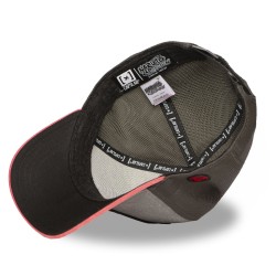 Casquette Trucker Premium - Kakashi Sharingan (Rouge/Gris) - Naruto Shippuden - U Unisexe 