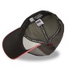 Casquette Trucker Premium - Kakashi Sharingan (Rouge/Gris) - Naruto Shippuden - U Unisexe 