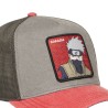 Casquette Trucker Premium - Kakashi Sharingan (Rouge/Gris) - Naruto Shippuden - U Unisexe 