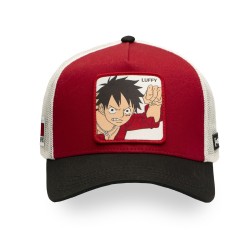 Casquette Trucker - Luffy Fâché (Noir/Rouge) - One Piece - U Unisexe 