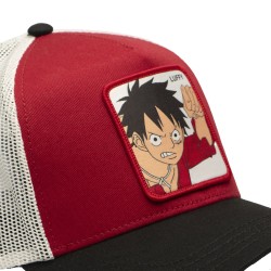 Casquette Trucker - Luffy Fâché (Noir/Rouge) - One Piece - U Unisexe 