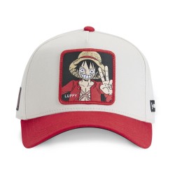 Casquette Trucker - Luffy Victoire (Rouge/Beige) - One Piece - U Unisexe 