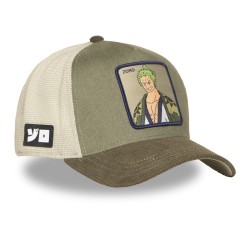 Casquette Trucker - Zoro Wano (Kaki/Blanc) - One Piece - U Unisexe 
