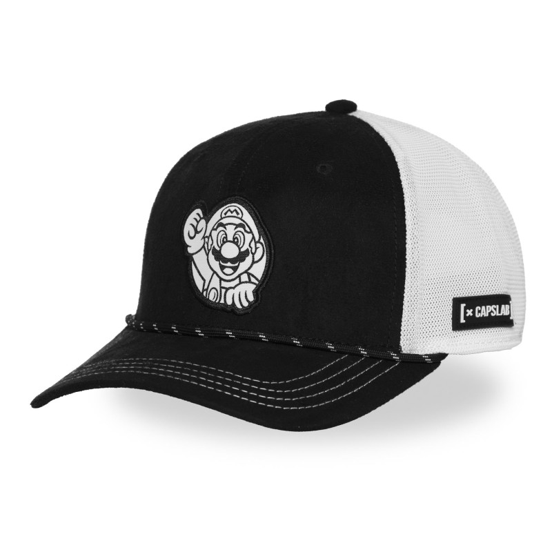 Casquette Curved Premium - Mario (Noir/Blanc) - Super Mario - U Unisexe 