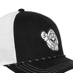 Casquette Curved Premium - Mario (Noir/Blanc) - Super Mario - U Unisexe 