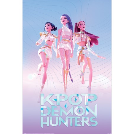 Maxi Poster - Huntrix - KPop Demon Hunters - Roulé & filmé