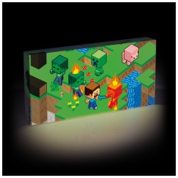 Toile Lumineuse - Isometric - Minecraft