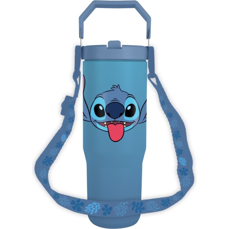 Mug de Voyage avec Lanière - Stitch Face - Lilo & Stitch
