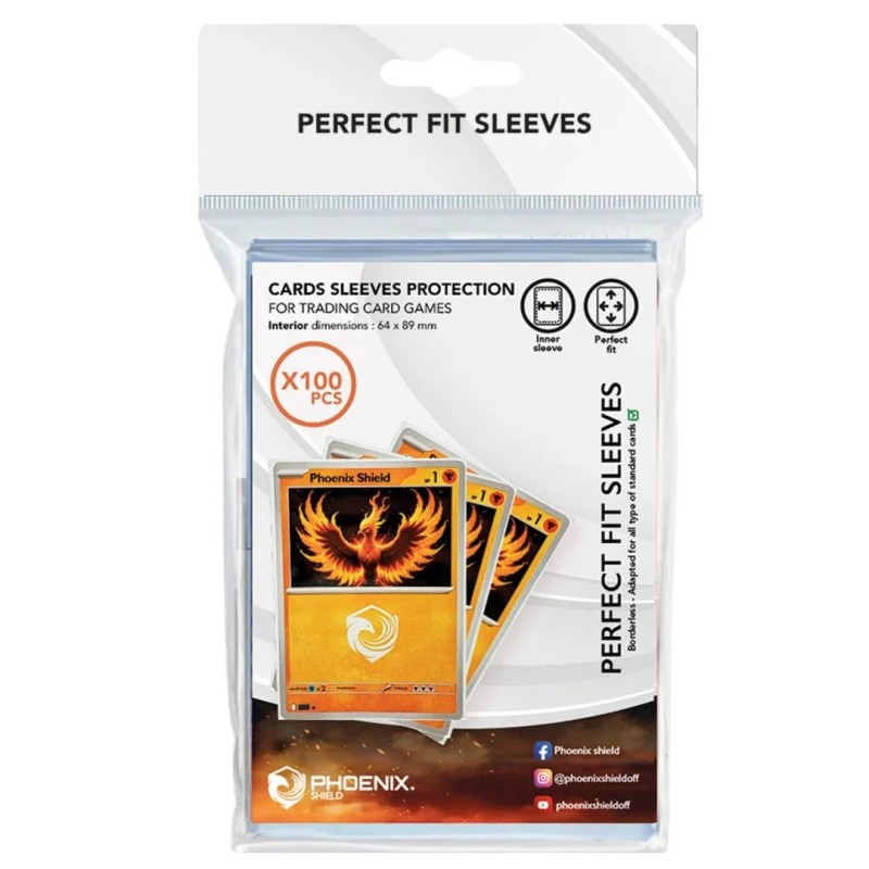 Protèges Cartes 100pcs - Perfect Fit - Standard - Transparent