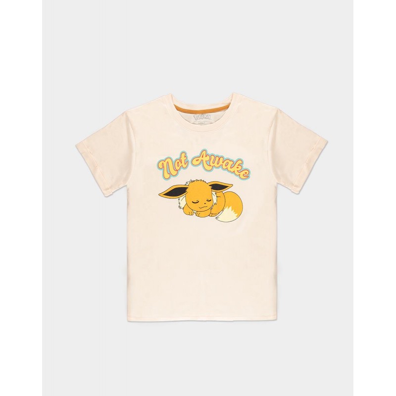 T-shirt - Not Awake - Pokemon - Evoli - L Unisexe 