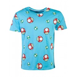 T-shirt - Nintendo - Super Mario - Happy Toad AOP - M Homme 