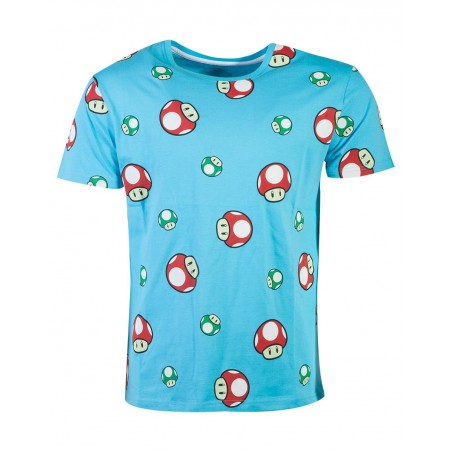 T-shirt - Nintendo - Super Mario - Happy Toad AOP - M Homme 