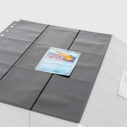 Pages Classeur (x10) - 9-Pocket (R/V) - Noir - Side-Loading