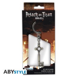 Porte-Clefs 3D Métal - Clé d'Eren - L'Attaque des Titans