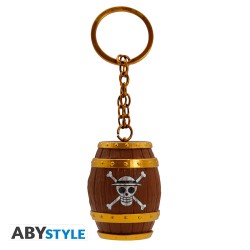 Porte-Clefs 3D Métal - Tonneau Luffy - One Piece