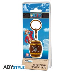 Porte-Clefs 3D Métal - Tonneau Luffy - One Piece