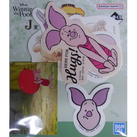 Autocollants - Porcinet (Lot J) - Cozy Winter Days - Winnie l'Ourson - Ichibanshô BNP67878