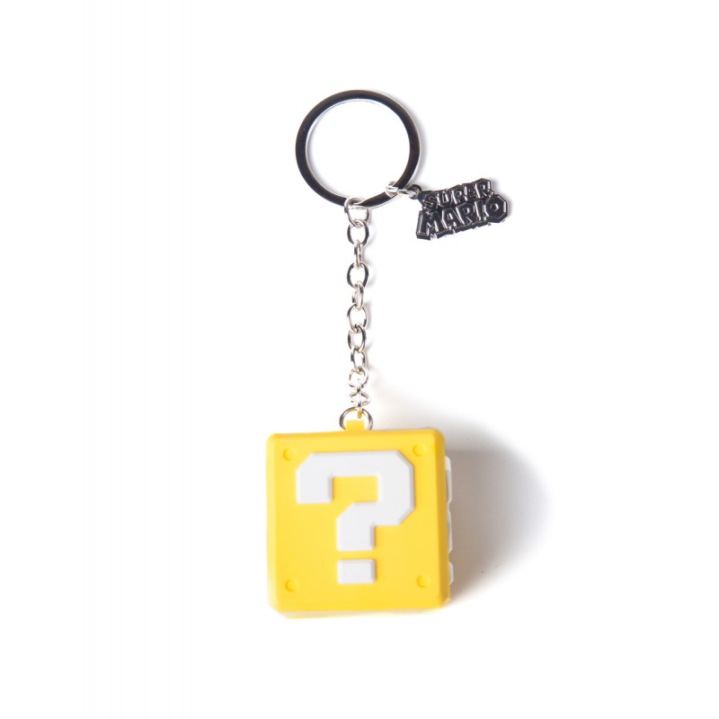 Porte-clefs 3D Rubber - Question Mark Box - Nintendo