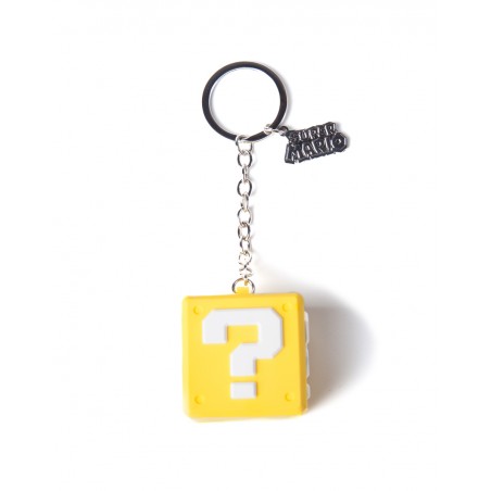 Porte-clefs 3D Rubber - Question Mark Box - Nintendo