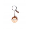 Porte-clefs 3D Rubber - Tête de Morty - Rick et Morty