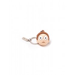 Porte-clefs 3D Rubber - Tête de Morty - Rick et Morty