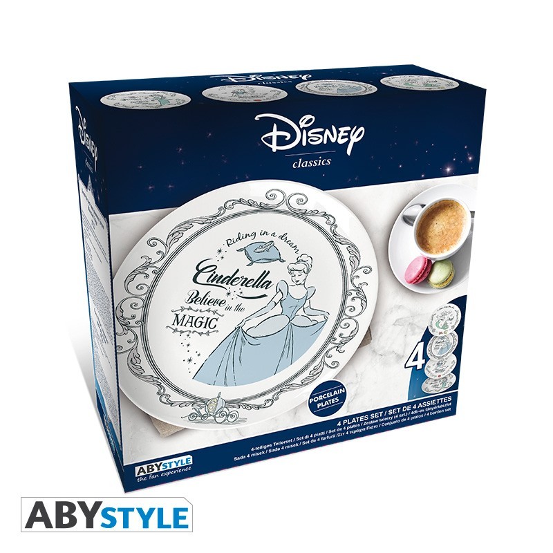Assiettes - Princess - Disney - set de 4 assiettes