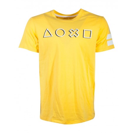T-shirt - Playstation - Touches fond jaune - M Homme 