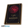 Gift Pack Game of Thrones - Mug 250ml + Keyring + Cahier "Targaryen"
