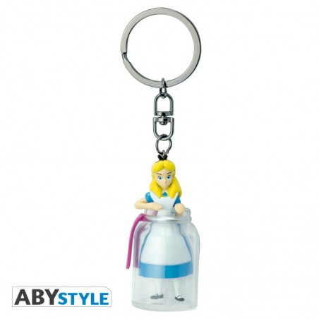 Porte-clefs - Alice dans la bouteille - Disney 