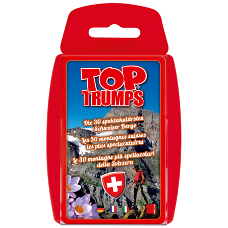 Top Trumps - Jeu de Bataille - Les 30 montagnes suisses les plus spectaculaires - (ALL/ FR/IT)